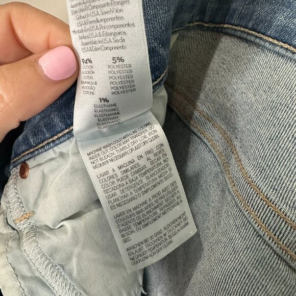 Mother Stunner Zip Ankle Step Fray in Light Kitty Racer Size 27 Raw Hem - Picture 11 of 11